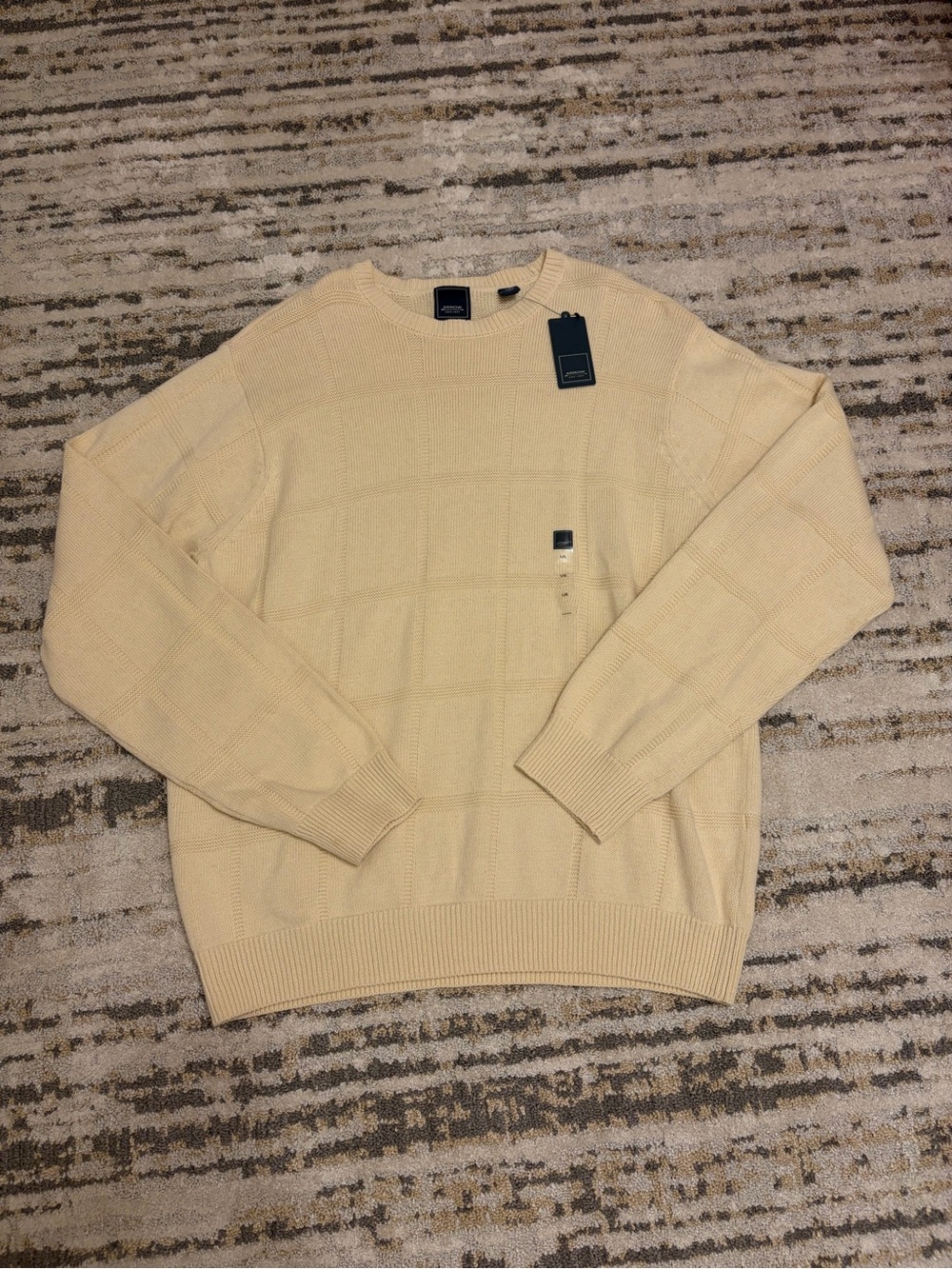 ARROW | Men's Cream Crewneck Sweater NWT size L